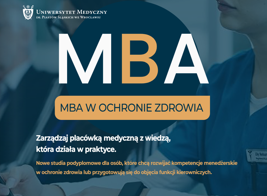Nowość: studia MBA w ochronie zdrowia